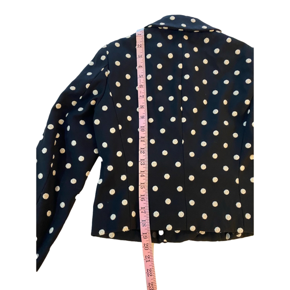 Moschino Cheap And Chic 🤍 XS polka dot Wool short jacket 🤍 wool and silk - Picture 12 of 16